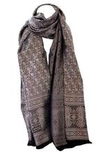 Load image into Gallery viewer, Silk Feel Paisley Print Wrap Scarf / Stole / Shawl / Head Scarves