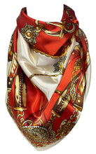 Load image into Gallery viewer, Women’s Silk Feel Square Hair Scarf Sleeping Headscarf, Multicolor Designer Print Bandana