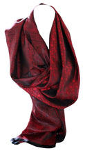 Load image into Gallery viewer, Silk Feel Paisley Print Wrap Scarf / Stole / Shawl / Head Scarves