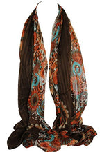 Load image into Gallery viewer, Self Embossed Floral Print Pashmina Feel Scarf / Stole / Sarong / Shawl / Head Scarves