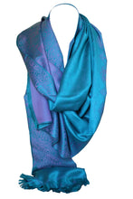 Load image into Gallery viewer, Pashmina Style Quality Two Sided Paisley Print Self Embossed Cashmere Feel Wrap / Stole / Scarves / Shawl