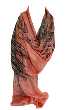 Load image into Gallery viewer, Soft Plush Abstract Bordered Pashmina Feel Wrap Scarf Stole Shawl