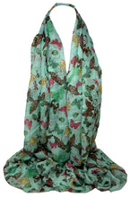 Load image into Gallery viewer, Cotton Feel Scarves with Butterfly Print Scarf Wrap Shawl Sarong
