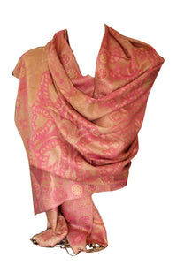 Floral Print Warm Colourful Elegance  Pashmina Feel Scarf Shawl Stole Wrap Head Scarves