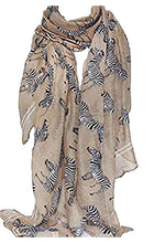 Load image into Gallery viewer, Zebra Print Animal Theme Large Maxi Scarf Scarves Shawl Wrap Stole Sarong
