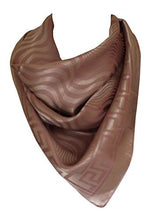 Load image into Gallery viewer, Abstract Stripe Waves Print Square Silk Feel  Bandana Neck Scarves / Head Scarf