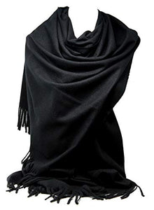 Winter Cashmere Wool Scarf Pashmina Style Shawl Wrap for Women Long Large Warm Thick Soft Smooth Scarves