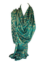 Load image into Gallery viewer, Two Sided Reversible Shimmer Tiger &amp; Leopard Animal Print Wrap Head Scarves Stole Shawl