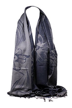 Load image into Gallery viewer, Reversible Floral Print Two Sided Pashmina Feel Wrap Shawl Scarf Stole