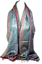 Load image into Gallery viewer, Paisley Print Rainbow Colours Pashmina Feel Wrap / Scarf / Shawl / Head Scarves
