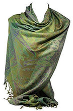 Load image into Gallery viewer, Paisley Print Rainbow Colours Pashmina Feel Wrap / Scarf / Shawl / Head Scarves