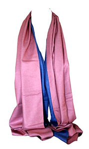 Two Sided Reversible Cashmere Shawl / Wrap / Stole / Scarf / Head Scarves