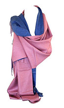 Load image into Gallery viewer, Two Sided Reversible Cashmere Shawl / Wrap / Stole / Scarf / Head Scarves
