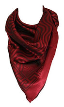 Load image into Gallery viewer, Abstract Stripe Waves Print Square Silk Feel  Bandana Neck Scarves / Head Scarf