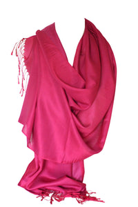 Reversible Two-Sided Silk Wrap Scarf / Shawl