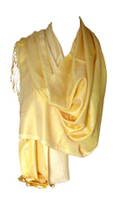 Load image into Gallery viewer, Reversible Two-Sided Silk Wrap Scarf / Shawl