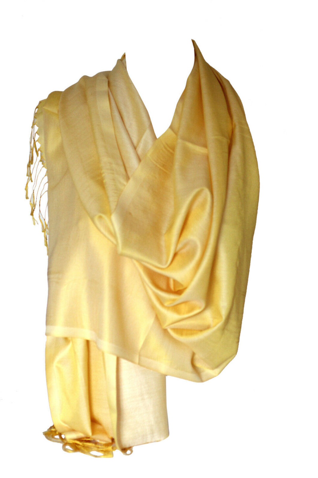 Reversible Two-Sided Silk Wrap Scarf / Shawl